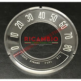 CONVEX Speedo Front Speedometer Glass (KPH) - Classic Fiat 500 - Classic Fiat 500 Parts & Spares