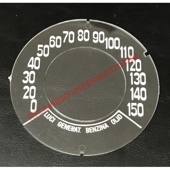 FLAT Speedo Front Speedometer Glass (KM/H) - Classic Fiat 500 - Classic Fiat 500 Parts & Spares