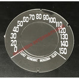 FLAT Speedo Front Speedometer Glass (KM/H) - Classic Fiat 500 - Classic Fiat 500 Parts & Spares