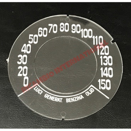 FLAT Speedo Front Speedometer Glass (KM/H) - Classic Fiat 500 - Classic Fiat 500 Parts & Spares
