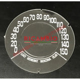 FLAT Speedo Front Speedometer Glass (KM/H) - Classic Fiat 500 - Classic Fiat 500 Parts & Spares