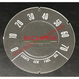 FLAT Speedo Front Speedometer Glass (MPH) - Classic Fiat 500 - Classic Fiat 500 Parts & Spares