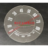 FLAT Speedo Front Speedometer Glass (MPH) - Classic Fiat 500 - Classic Fiat 500 Parts & Spares