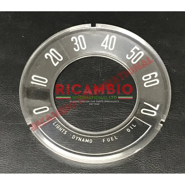 CONVEX Speedo Front Speedometer Glass (MPH) - Classic Fiat 500 - Interior Parts and Trim