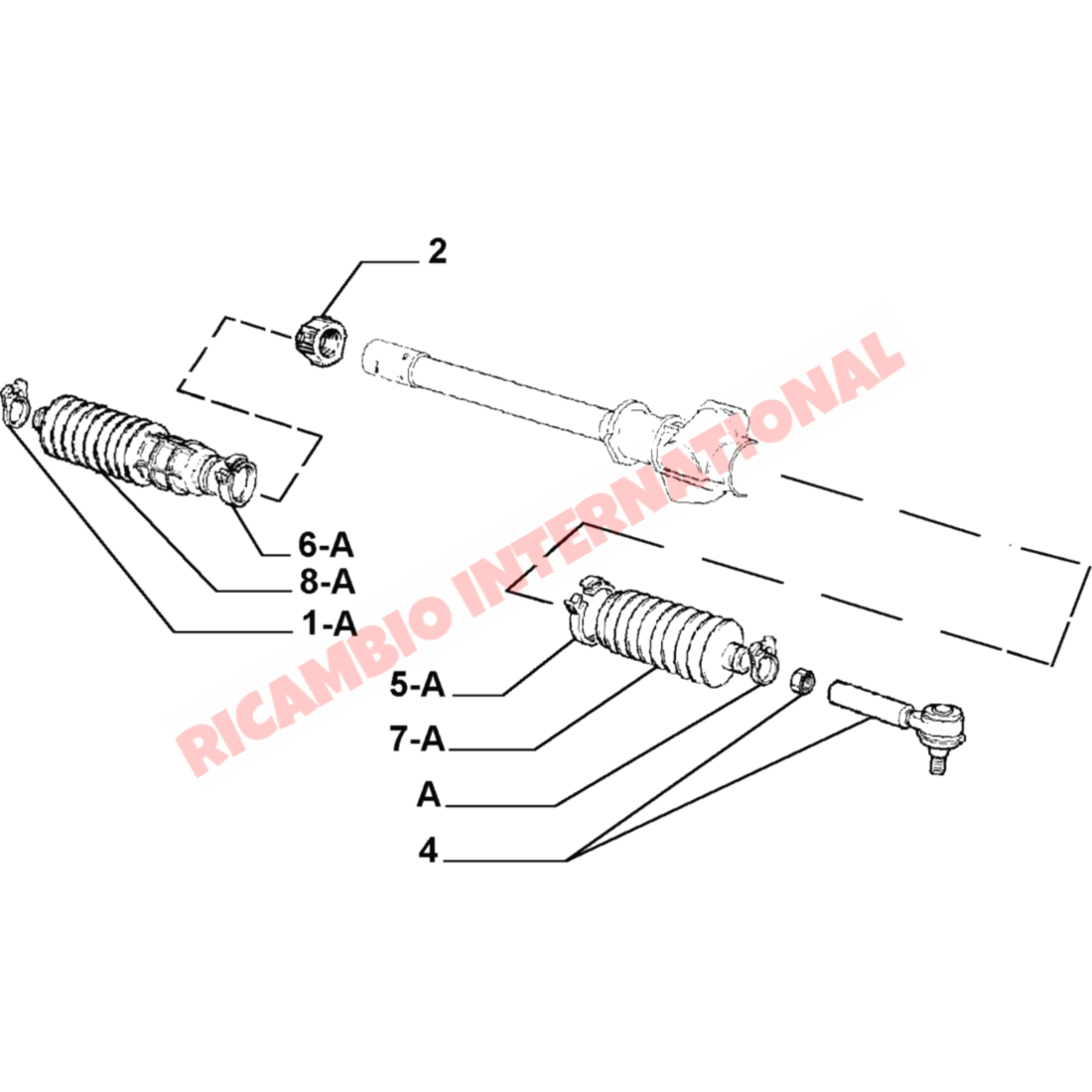 Splined Steering Rack Bush - Classic Fiat Panda Uno Punto Tipo Tempra Lancia Y10 Delta - Steering and Related Parts