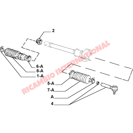Splined Steering Rack Bush - Classic Fiat Panda Uno Punto Tipo Tempra Lancia Y10 Delta - Steering and Related Parts
