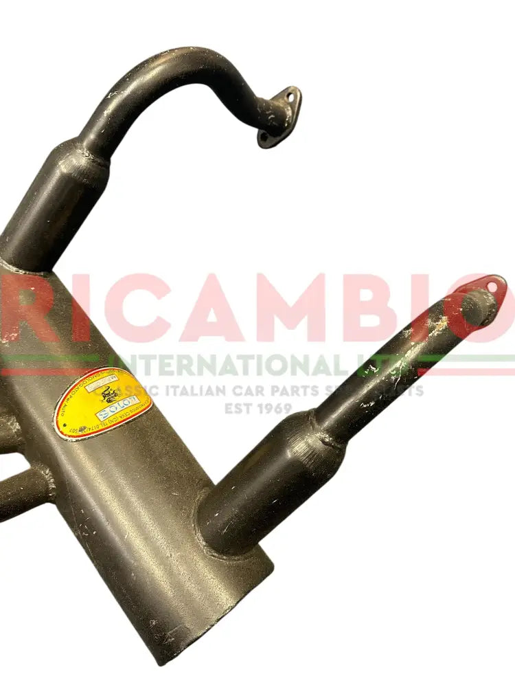 Sports Exhaust Chrome Twin Pipe - Classic Fiat 500 126