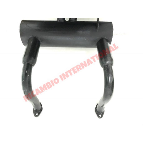Sports Exhaust Chrome Twin Pipe - Classic Fiat 500 126 - Exhaust and Associated Parts