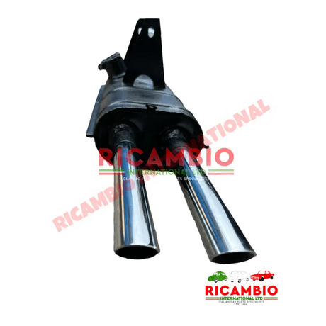 Sports Exhaust Kit (Small Chrome Pipes) - Fiat 850 - Exhaust