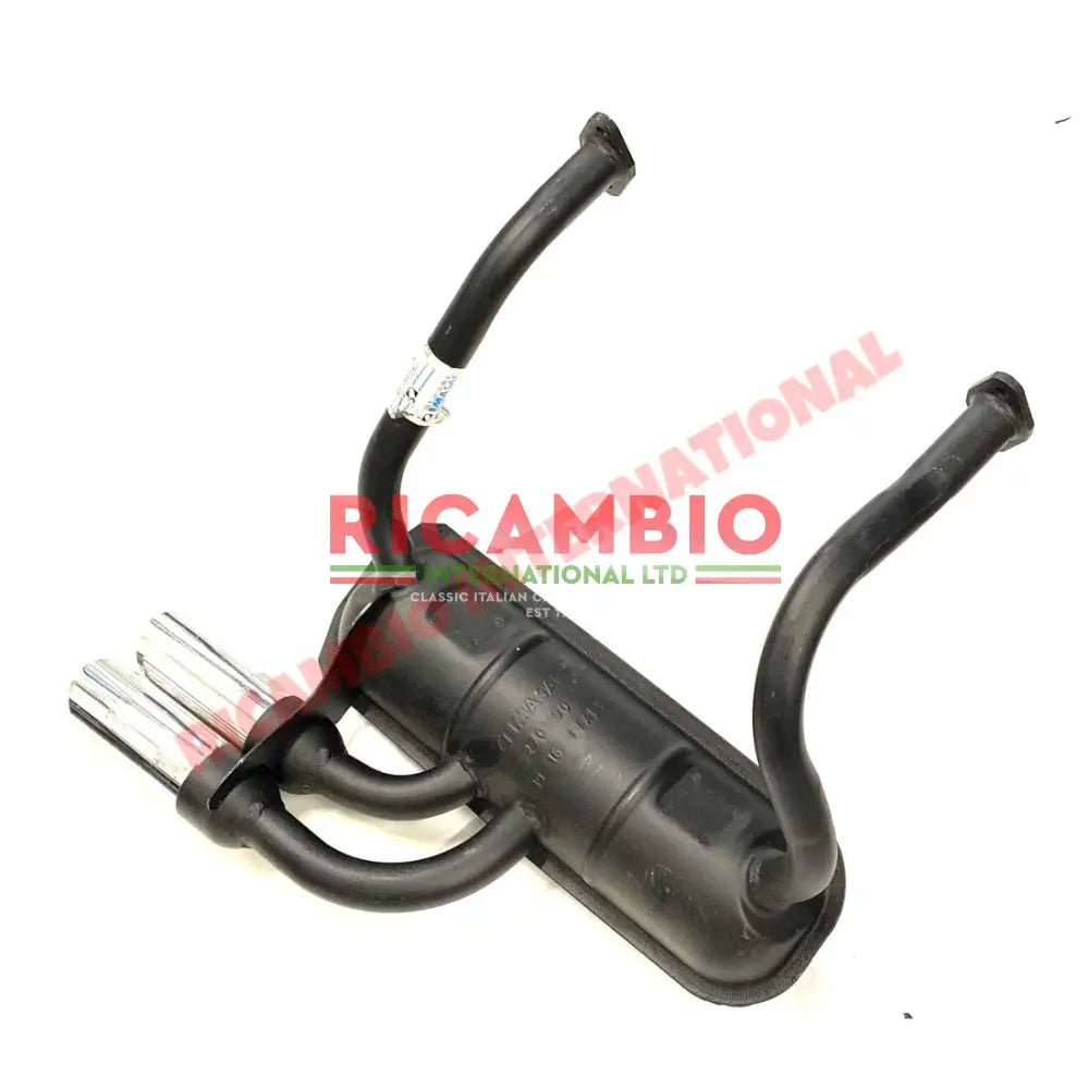 Sports Exhaust TWIN CHROME Pipes - Classic Fiat 500 126 - 594cc/650cc Exhaust