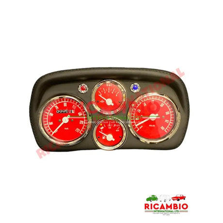 Sports Speedo Cluster/Head Unit (RED DIALS) - Classic Fiat 500,600,126 - Modifications