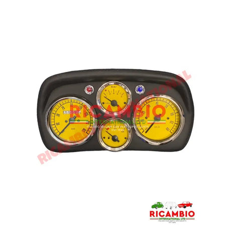 Sports Speedo Cluster/Head Unit (YELLOW DIALS) Classic Fiat 500,600,126 - Modifications
