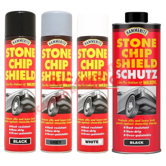 Spray On Paint BLACK/GREY/WHITE - Stone Chip Shield 600ml - Body Parts