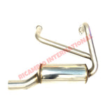 Stainless Steel Sports Exhaust & Copper Gaskets - Classic Fiat 500 126 - Exhaust and Associated Parts