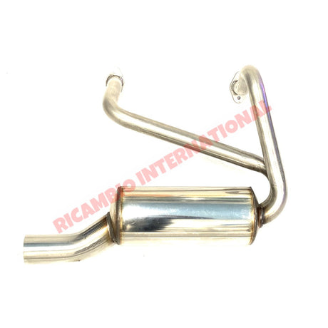 Stainless Steel Sports Exhaust & Copper Gaskets - Classic Fiat 500 126 - Exhaust and Associated Parts