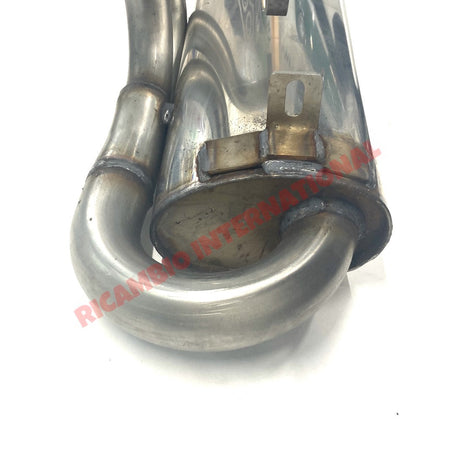 Stainless Steel Sports Exhaust & Gaskets - Classic Fiat 500 - Exhaust and Associated Parts