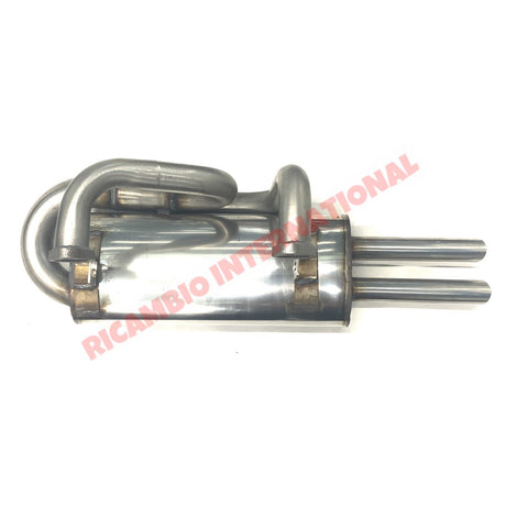 Stainless Steel Sports Exhaust & Gaskets - Classic Fiat 500 - Exhaust and Associated Parts