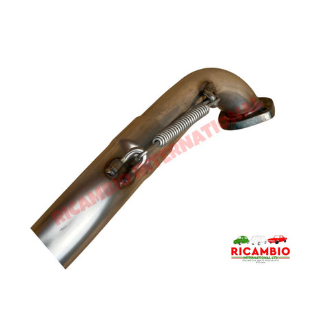 Stainless Steel Sports Exhaust (Large Single Pipe) & Gaskets - Classic Fiat 500,126 - Exhaust
