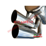 Stainless Steel Sports Exhaust (Large Twin Pipe) & Gaskets - Classic Fiat 500,126 - Exhaust