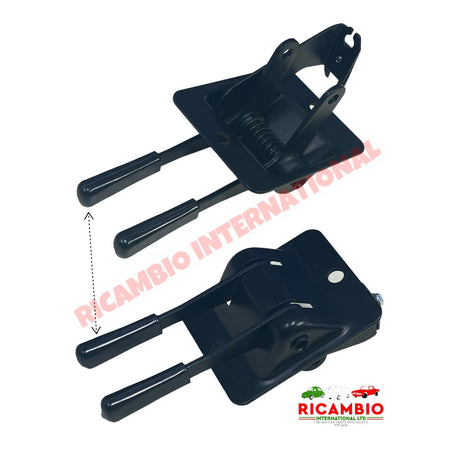 Starter & Choke Lever Assembly Plastic Cover - Classic Fiat 500,600,Autobianchi Bianchina - Cables