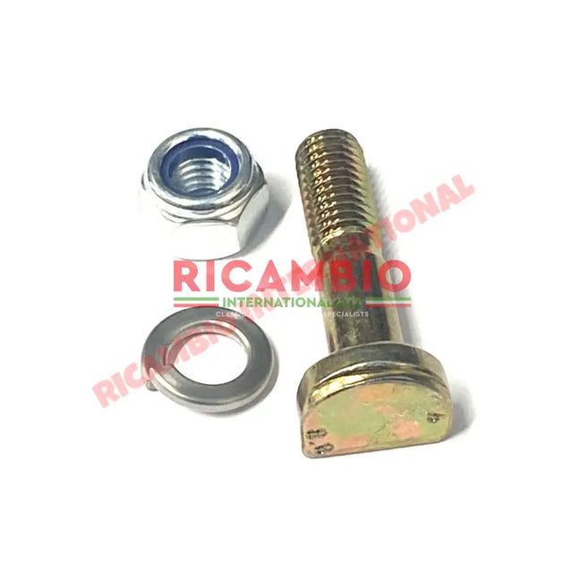 Starter Motor Bolt Spring Washer and Nyloc Nut - Classic Fiat 500 126 - Screws - Studs - Bolts & Nuts