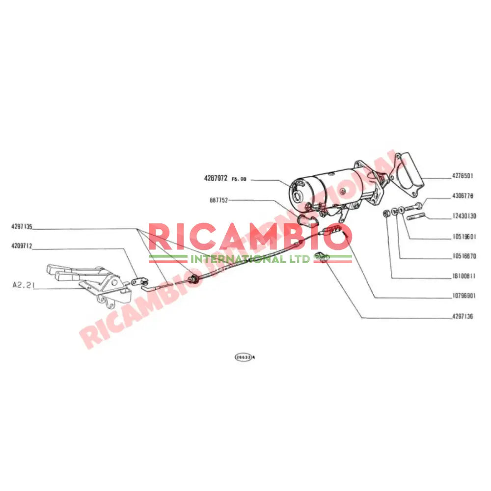 Starter Motor BRAND NEW - Classic Fiat 500 - Reconditioned Parts