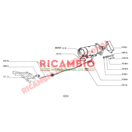 Starter Motor Mounting Plate Shim - Classic Fiat 500 126 - Reconditioned Parts