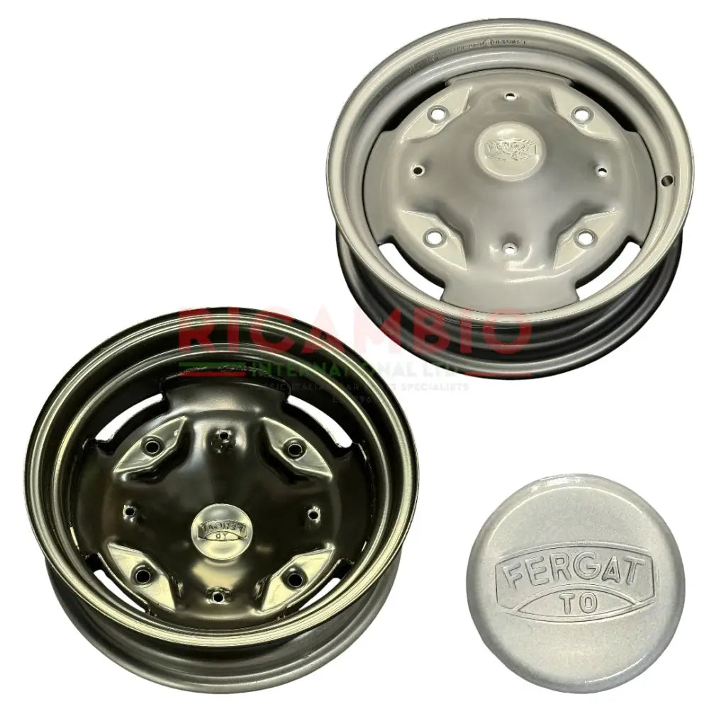 Steel Road Wheel Rim (BEST QUALITY) - Classic Fiat 500,126 - Wheels - Tyres and Tubes