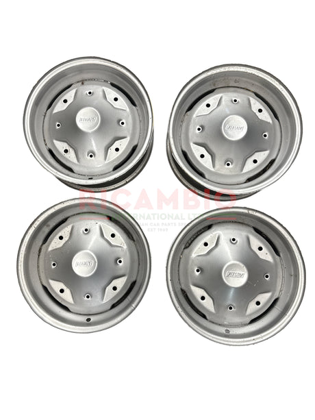 Steel Road Wheel Rim Kit - Classic Fiat 500R - Wheels - Tyres and Tubes