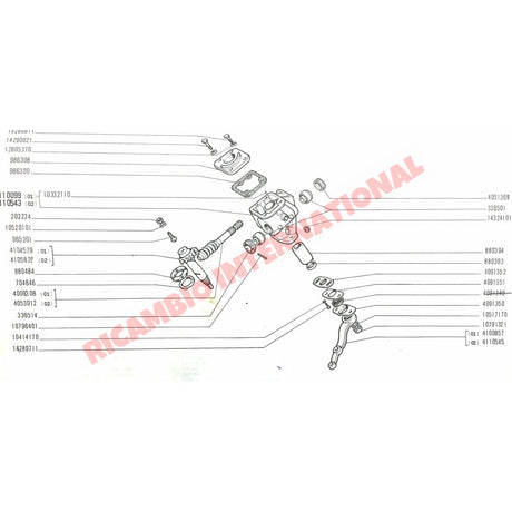 Steering Box Bearings (x2) - Classic Fiat 500 126 600 - Bearings