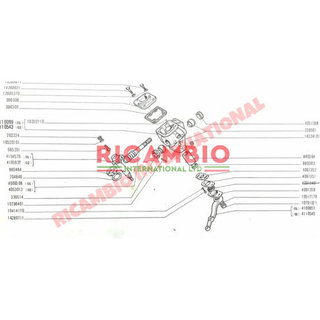 Steering Box Bearings (x2) - Classic Fiat 500 126 600 - Bearings