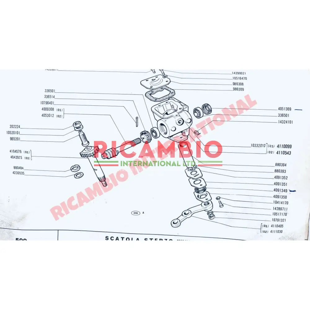 Steering Box Oil Seal - Classic Fiat 500 600 - Steering
