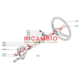 Steering Column Support Bracket - Classic Fiat 500 - Steering