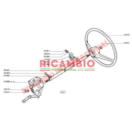 Steering Column Support Bracket - Classic Fiat 500 - Steering