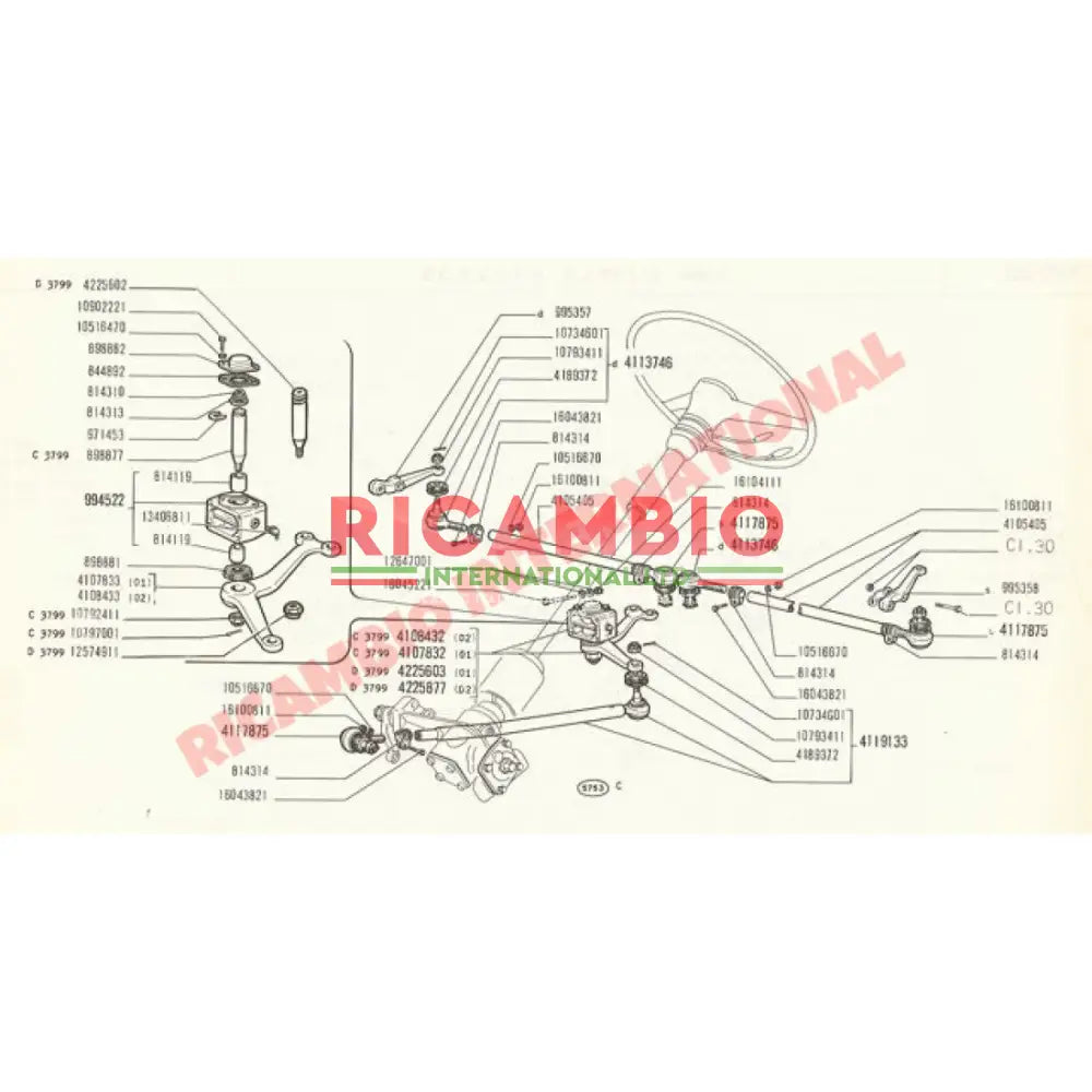 Steering Idler Repair Kit - Fiat 850T 900T/E - Steering