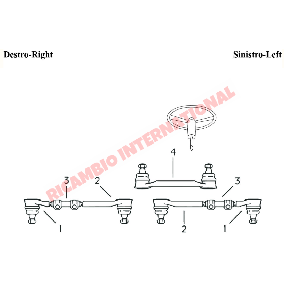 Steering Joint Assembly Kit - Fiat 1100 - Steering