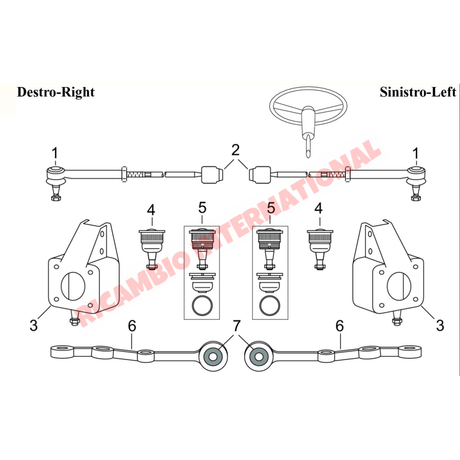 Steering Rack Track Rod - Classic Fiat Panda,127,128,A112,Y10,Fiorino - Steering