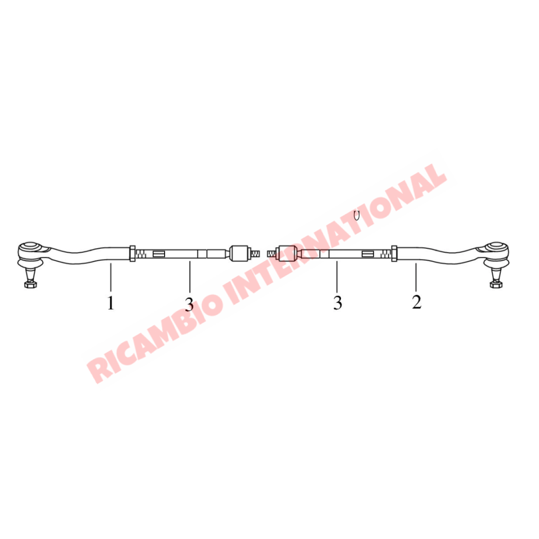 Steering Rack Track Rod - New Fiat 500 - Steering - Shaft & Suspension