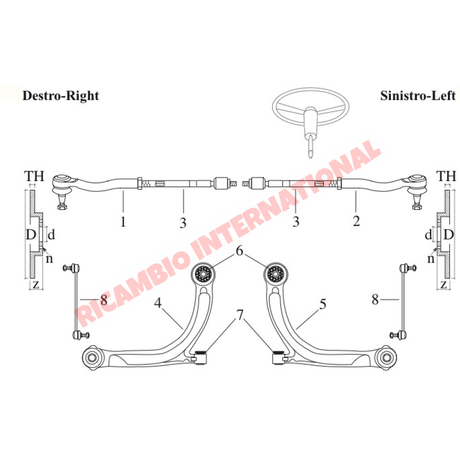 Steering Rack Track Tie Rod - Fiat New 500 - Steering - Shaft & Suspension
