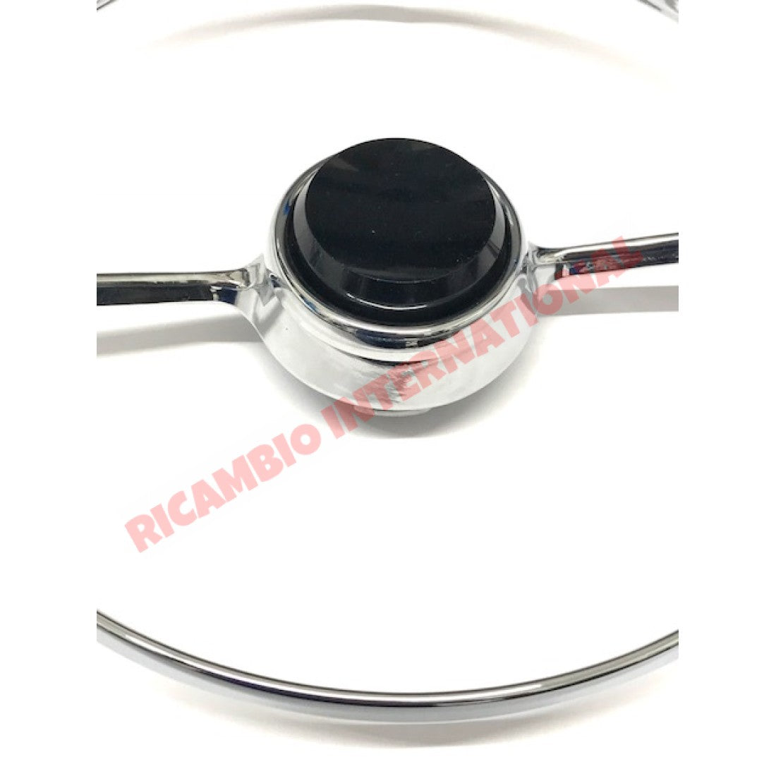 Steering Wheel Chrome Horn Ring & Button - Classic Fiat 500 - Steering