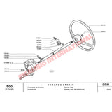 Steering Wheel Nut - Classic Fiat 500 - Steering