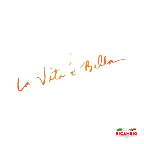 Sticker ’La Vita e Bella’ - Orange