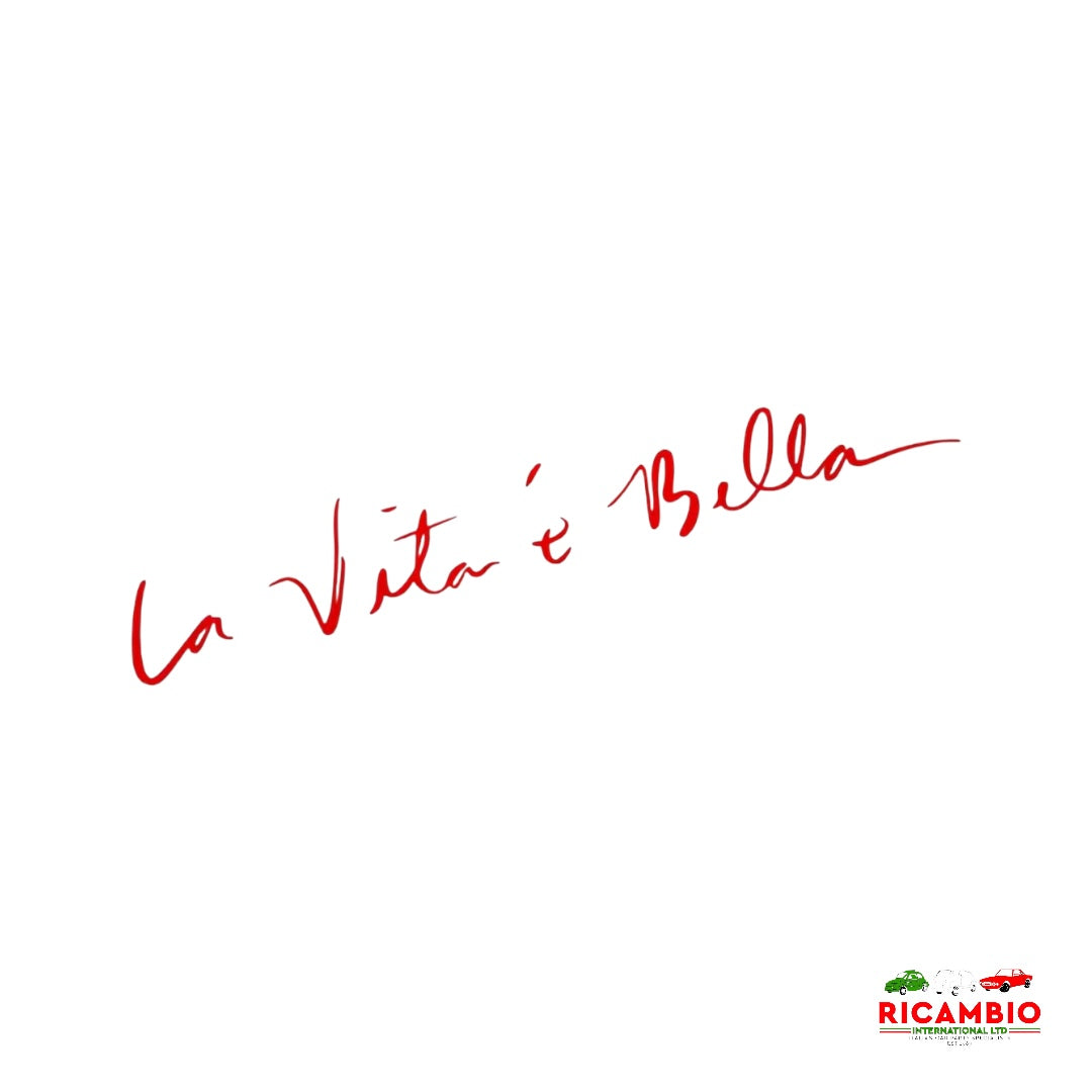 Sticker ’La Vita e Bella’ - Red