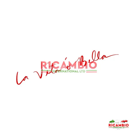 Sticker ’La Vita e Bella’ - Red