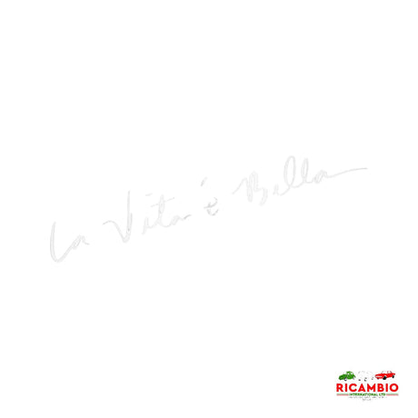 Sticker ’La Vita e Bella’ - White