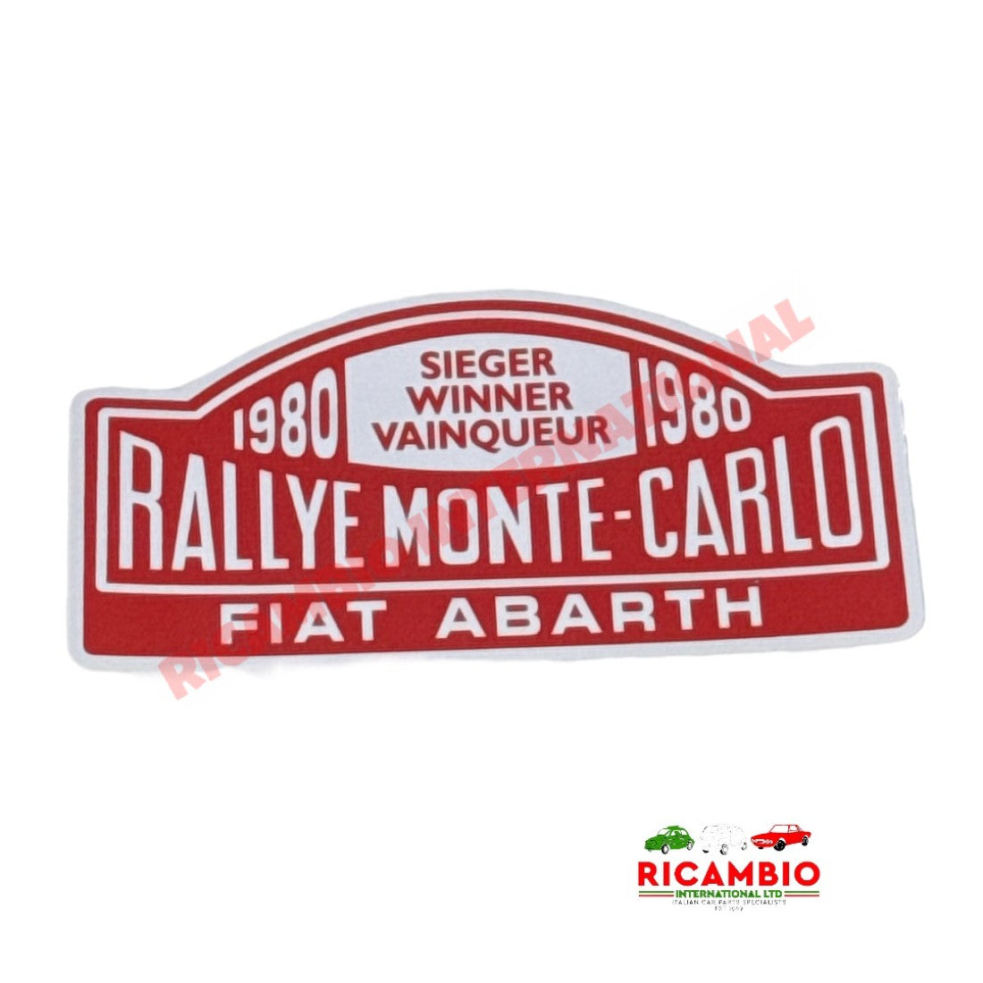 Sticker ’RALLYE MONTE-CARLO’ - Fiat Abarth - Stickers & Badges