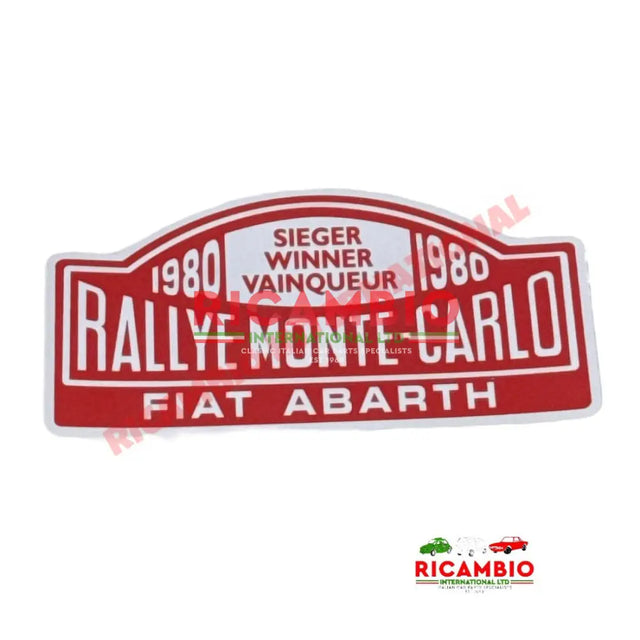 Sticker ’RALLYE MONTE-CARLO’ - Fiat Abarth - Stickers & Badges