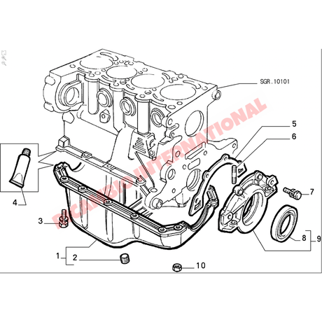 Sump Bolt & Washer Kit - Classic Fiat Panda Uno Punto Barchetta New 500 - Engine Parts