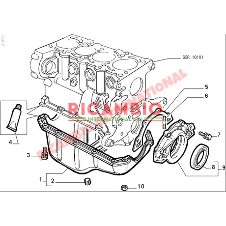 Sump Bolt & Washer Kit - Classic Fiat Panda Uno Punto Barchetta New 500 - Engine Parts