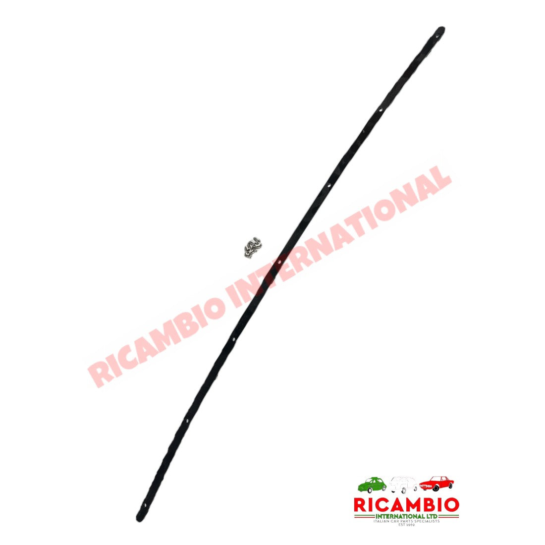 Sunroof Canvas Front Fixing Strip & Screws - Classic Fiat 500 N/D/G - Classic Fiat 500 Parts & Spares
